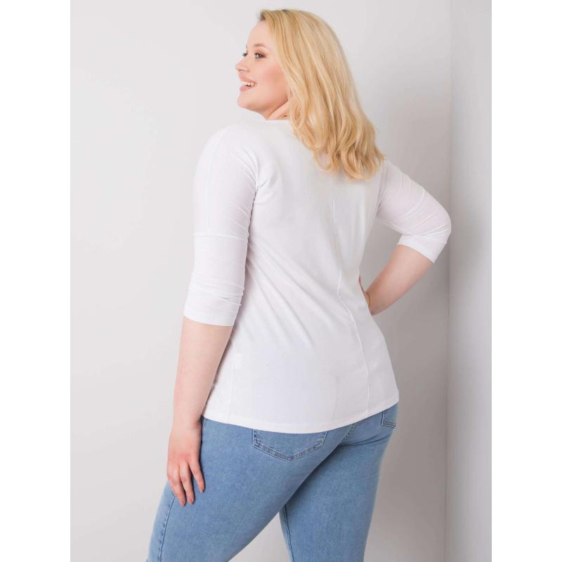 Dámská halenka MARIEL plus size bílá 