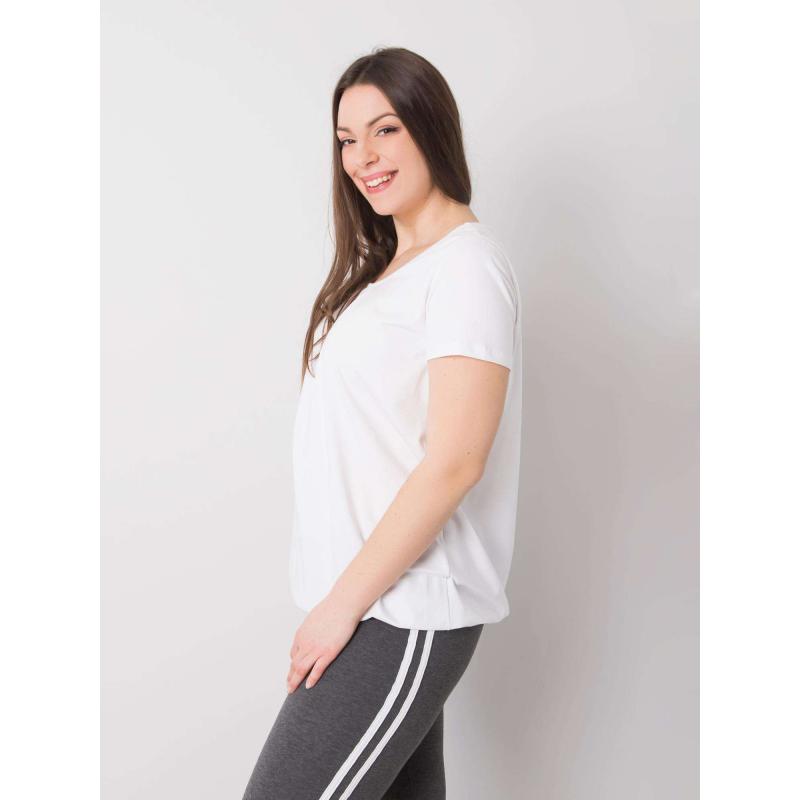 Dámská halenka plus size z bavlny CELESTE bílá