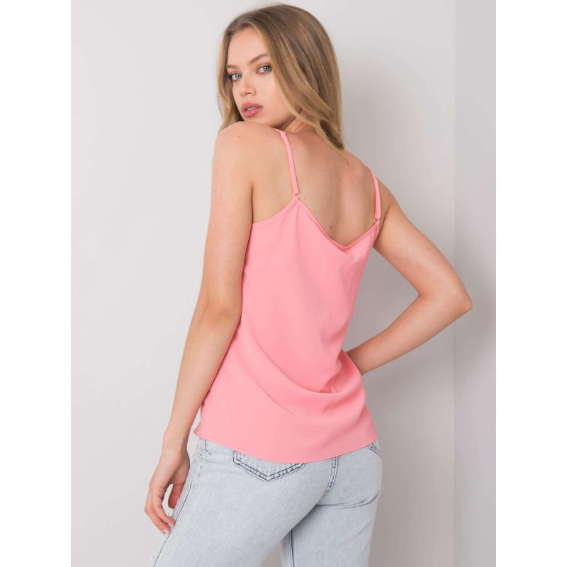Dámský top ALENNA krajkový korálový růžový
