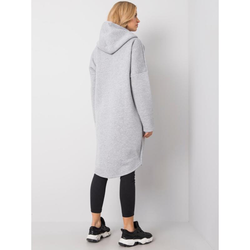 Dámská mikina melanžová Tina RUE PARIS šedá 