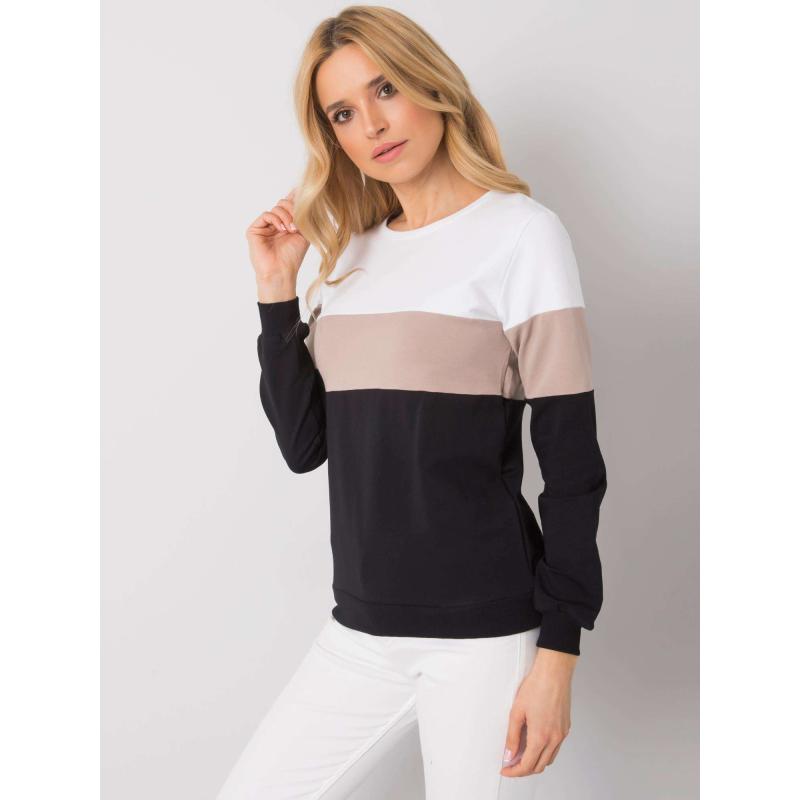 Dámska mikina Larice RUE PARIS čierno-béžová