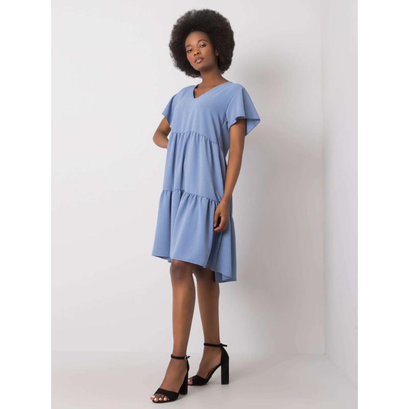 Női fodros ruha Manette RUE PARIS RUE PARIS kék