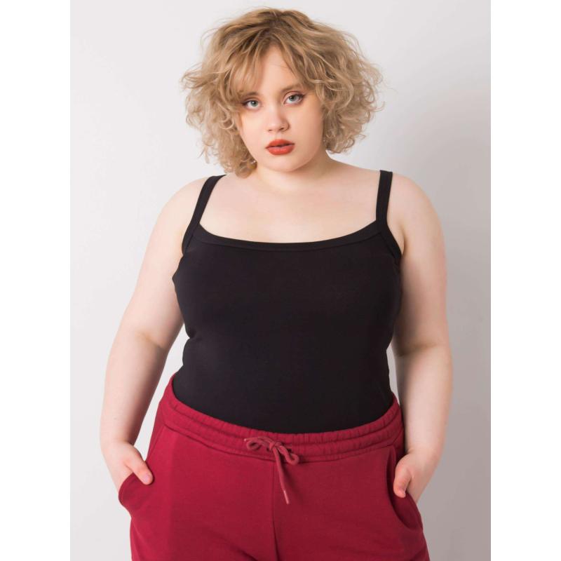 Dámský top plus size SCARLETTE černý 