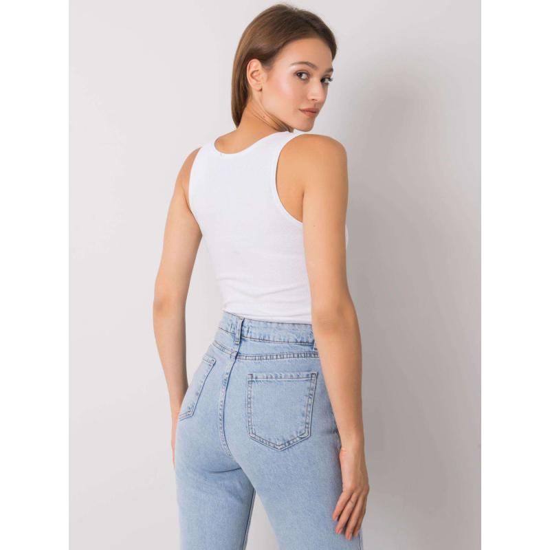 Női háromszög nyakkivágású felső Laylani OCH BELLA Fehér