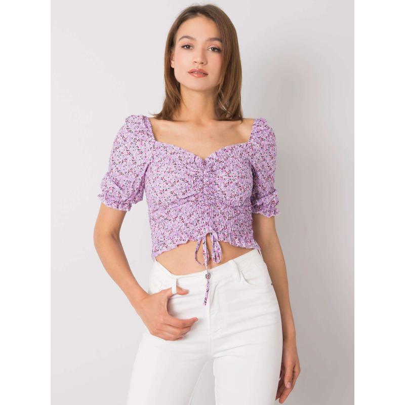 Dámská halenka vzorovaná Gloire RUE PARIS fialová