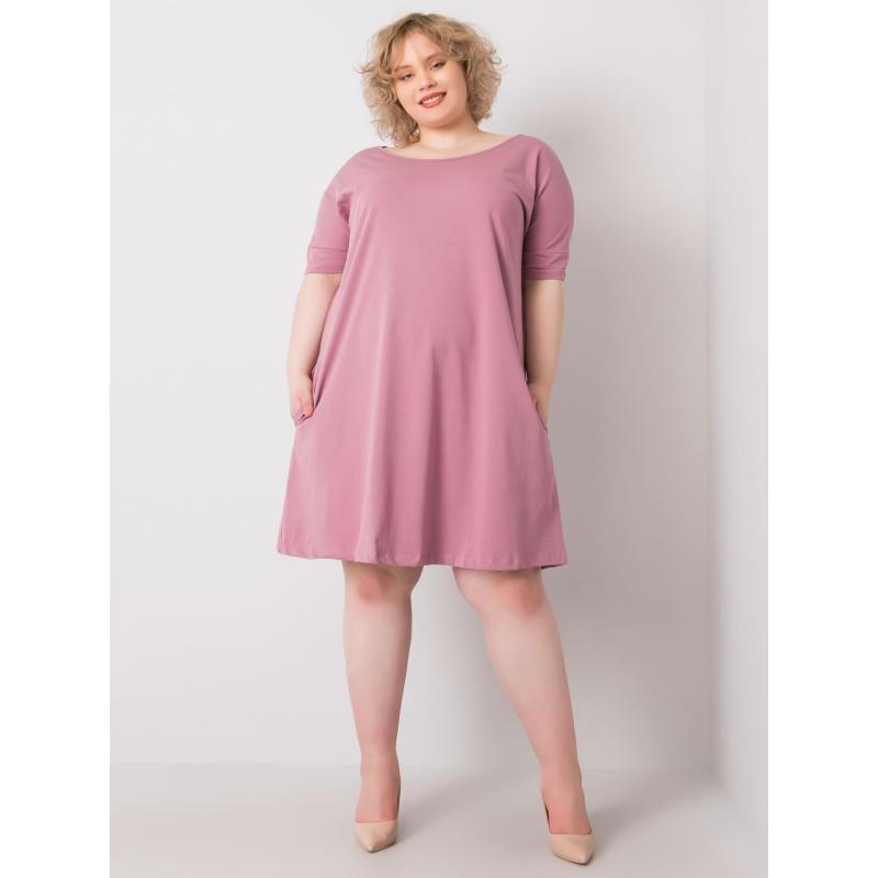 Női plus size ruha BELLAMY pink