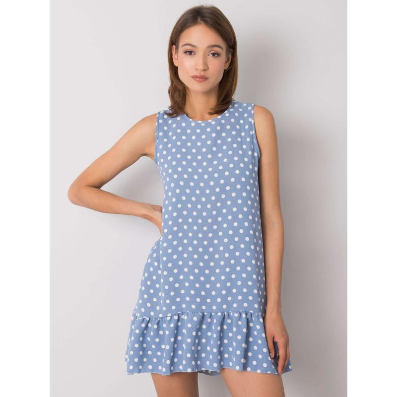 Női Nicollete kockás ruha RUE PARIS kék