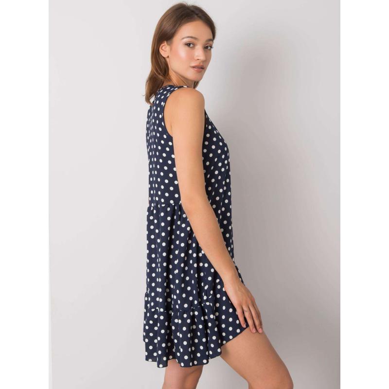 Női Nicollete RUE PARIS csíkos női ruha tengerészkék