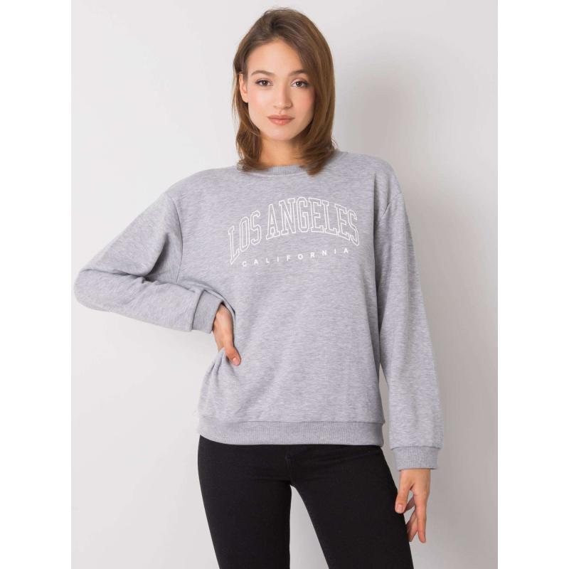 Dámská mikina melanžová Drew RUE PARIS šedá  