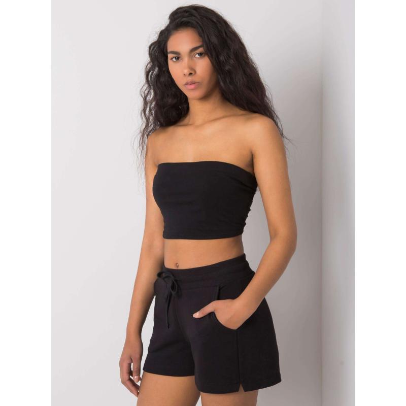 Dámske bavlnené šortky Anastasie FOR FITNESS čierne