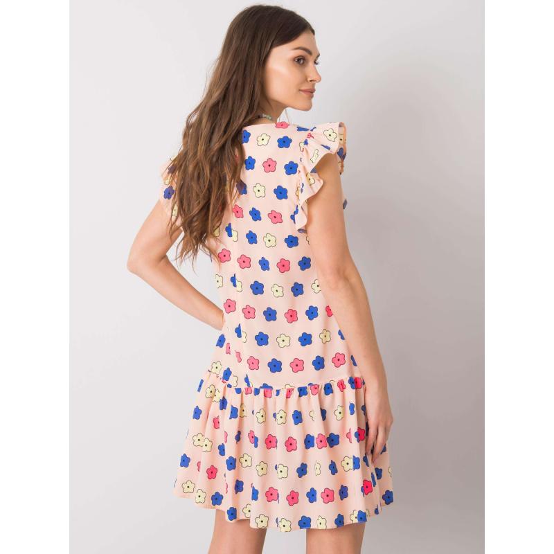 Női fodros ruha ERIA világos rózsaszín