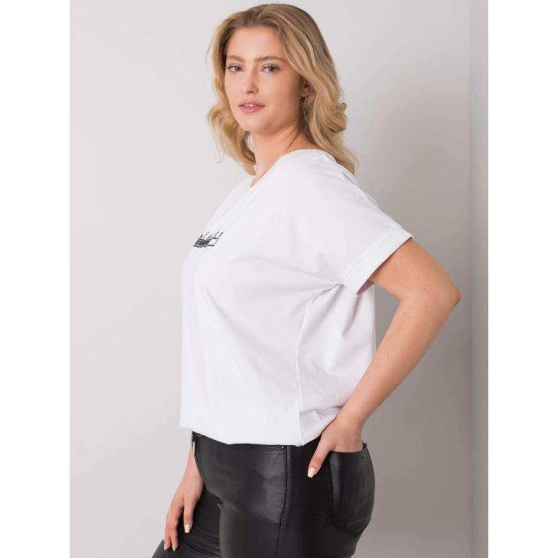 Női plus size blúz MAVIS fehér