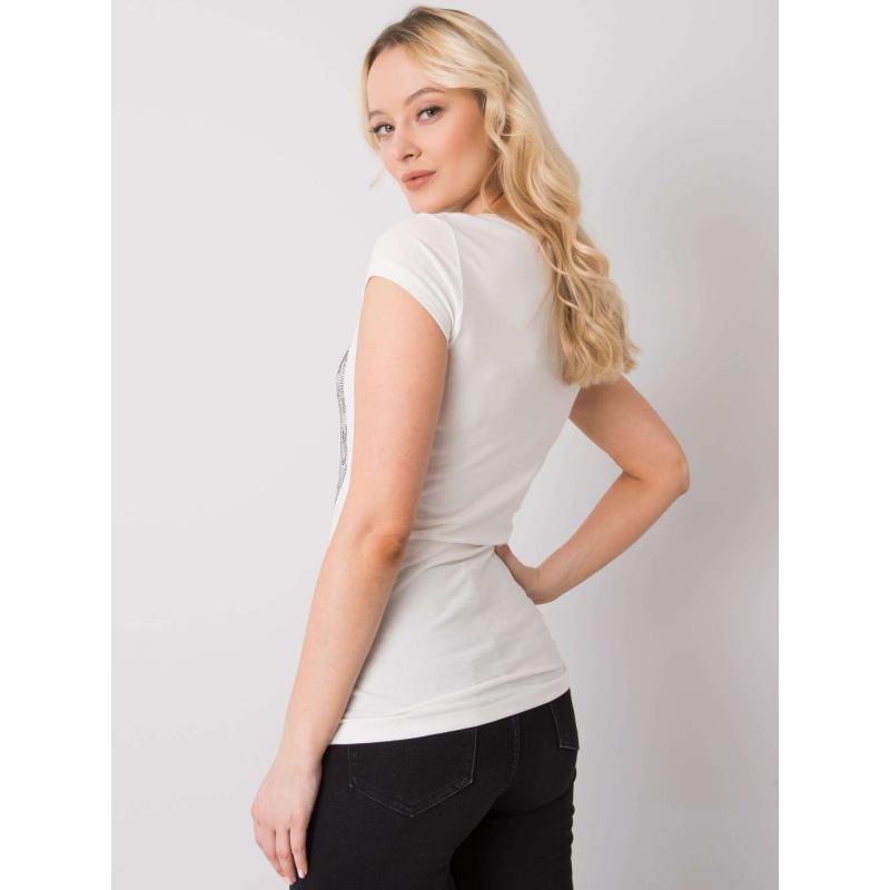 Női póló SKULL ecru