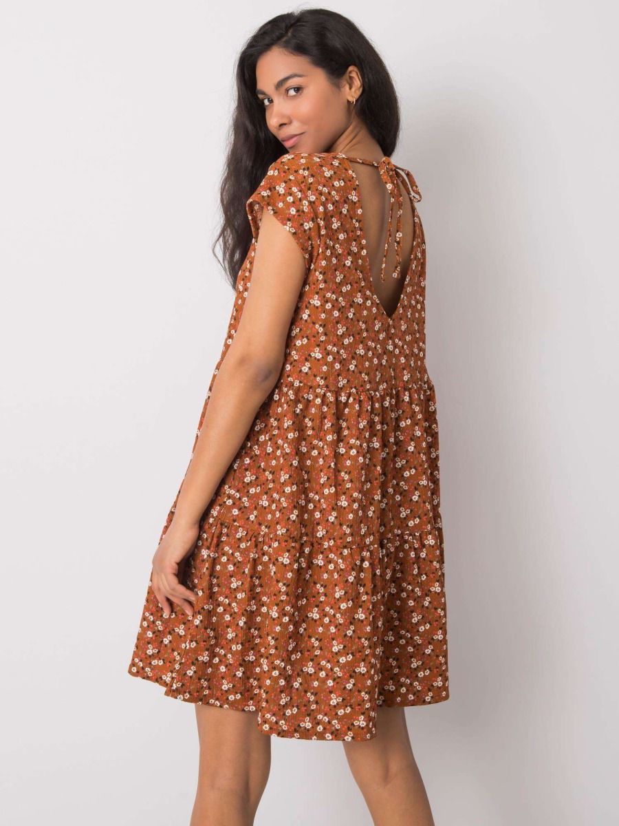 Dámske oversize šaty Eve STITCH & SOUL hnedé