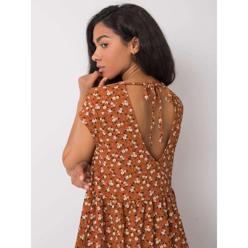 Dámské šaty oversize Eve STITCH & SOUL hnědé  