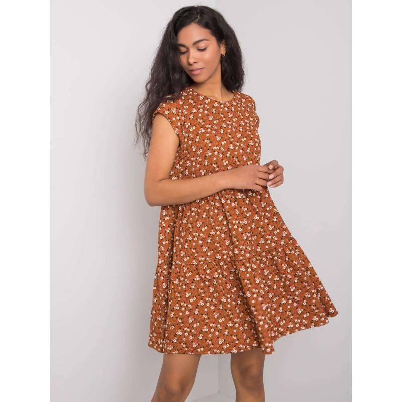 Dámské šaty oversize Eve STITCH & SOUL hnědé  