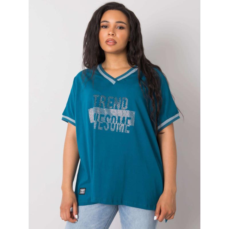 Női plus size blúz BILLI kék