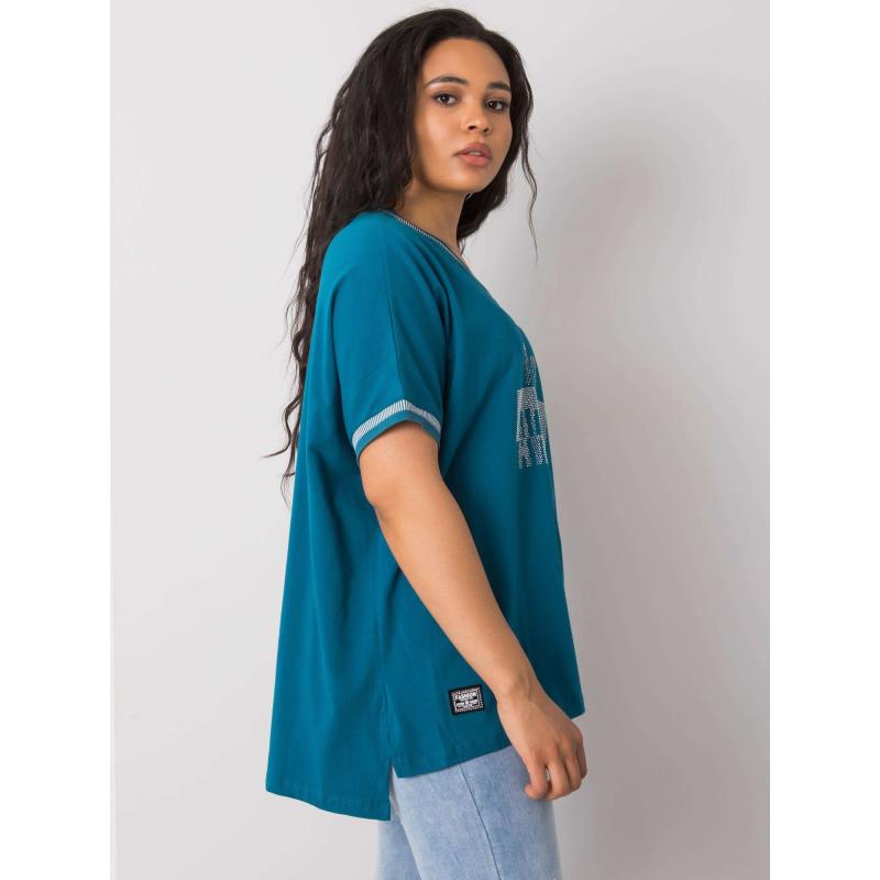 Női plus size blúz BILLI kék