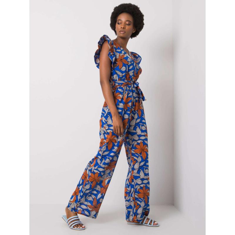Dámsky vzorovaný overal CASJA tmavomodrý