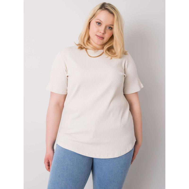 Női plus size blúz STELLA világos bézs