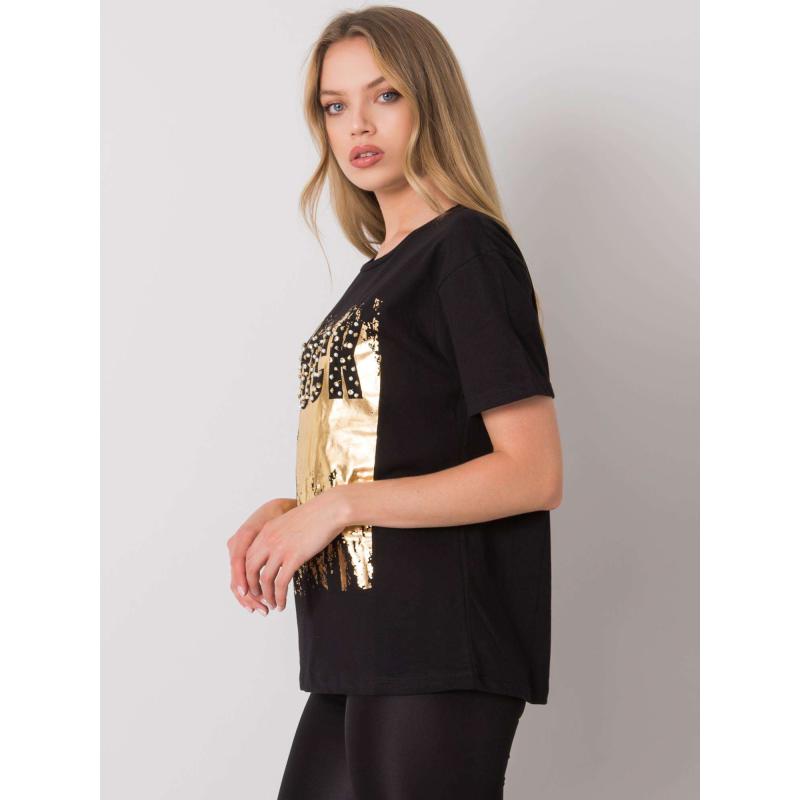 Dámske tričko s potlačou GINGER čierne