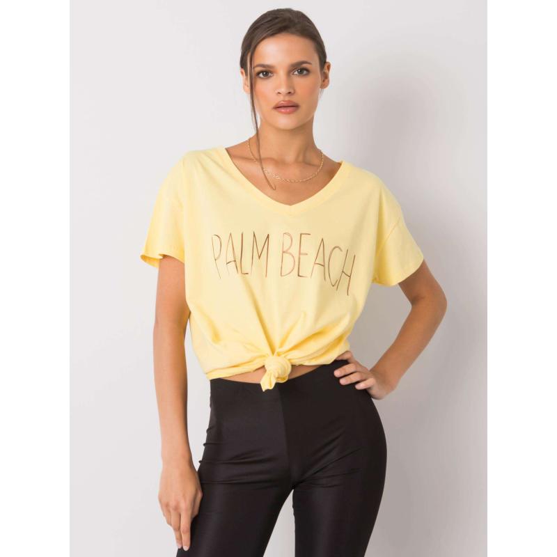 Dámské tričko s nápisem DENMA žluté 