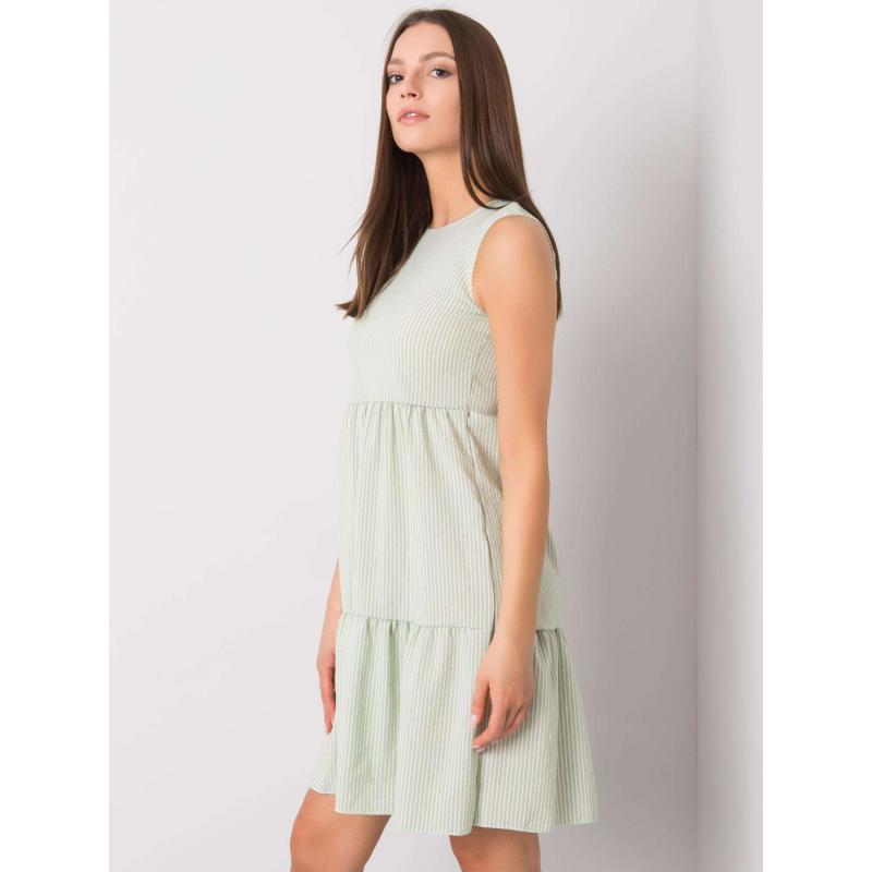 Női csíkos ruha Tebby RUE PARIS RUE PARIS pisztácia