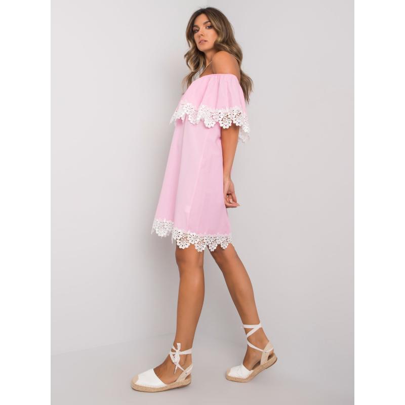 Női csipke ruha spanyol LEElight pink