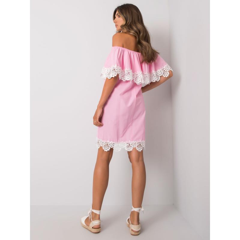 Női csipke ruha spanyol LEElight pink