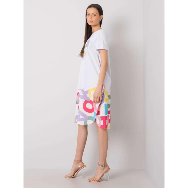 Női GUINEVERE nyomtatott ruha Fehér