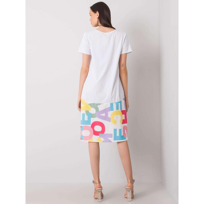 Női GUINEVERE nyomtatott ruha Fehér