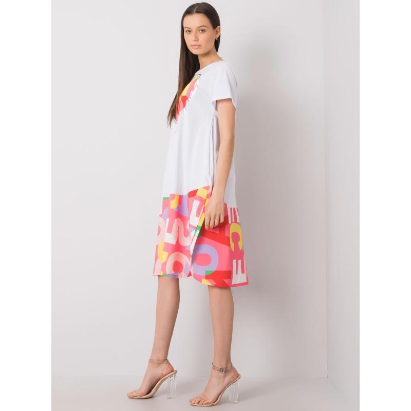 Női GUINEVERSE nyomtatott ruha Fehér és rózsaszín