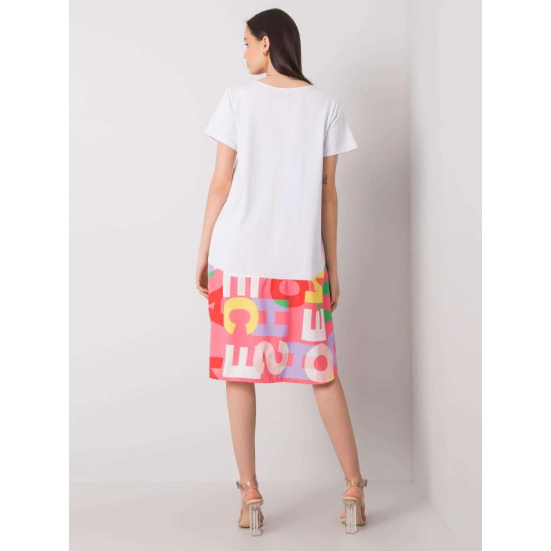 Női GUINEVERSE nyomtatott ruha Fehér és rózsaszín