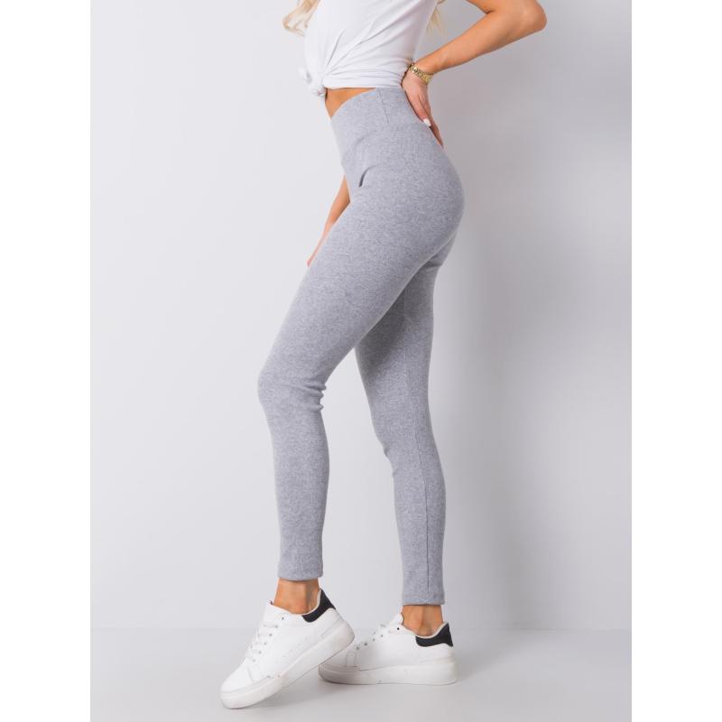 Női bordázott leggings SANJA szürke