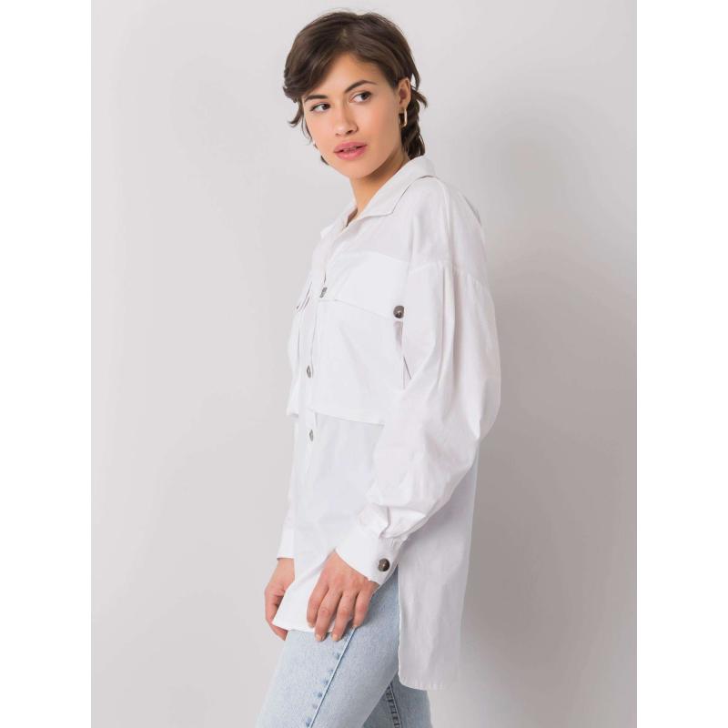 Dámská košile s kapsami Elora RUE PARIS bílá 