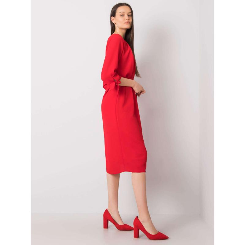 Dámske koktejlové šaty Alethea červené