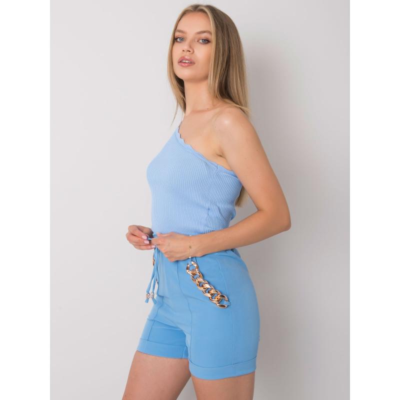 Dámsky top na jedno rameno HAISLEY modrý