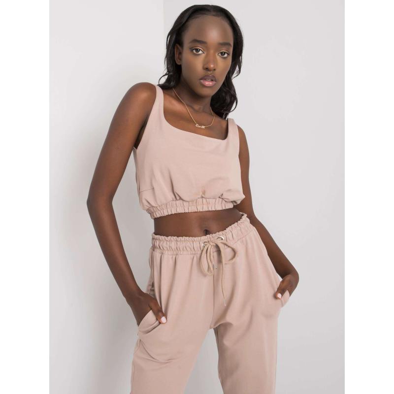 Dámská souprava tepláková IRINI tmavě béžová 