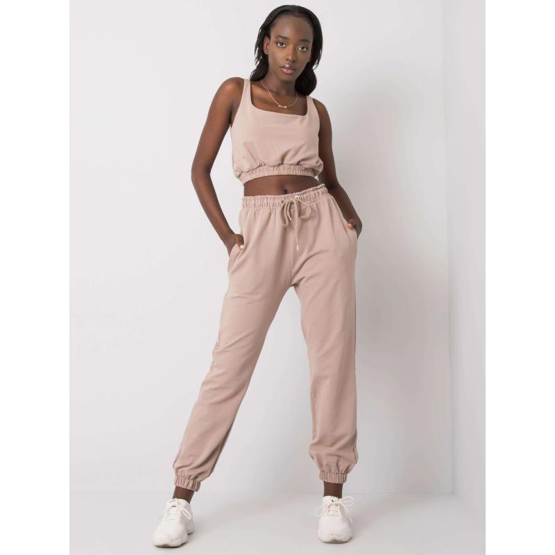 Dámská souprava tepláková IRINI tmavě béžová 