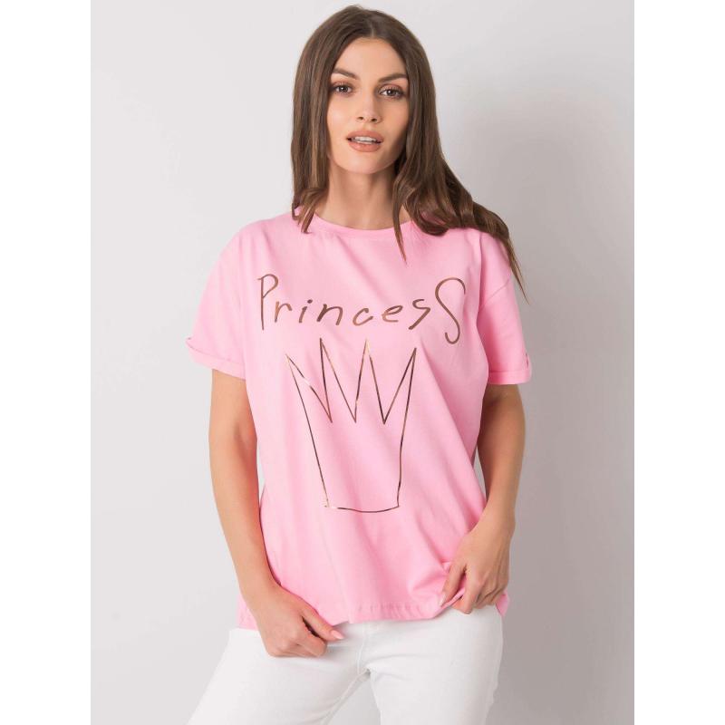 Dámské tričko s potiskem AOSTA růžové 