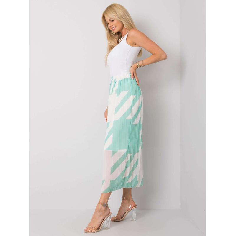Dámská sukně plisovaná maxi ISIDORA zelená