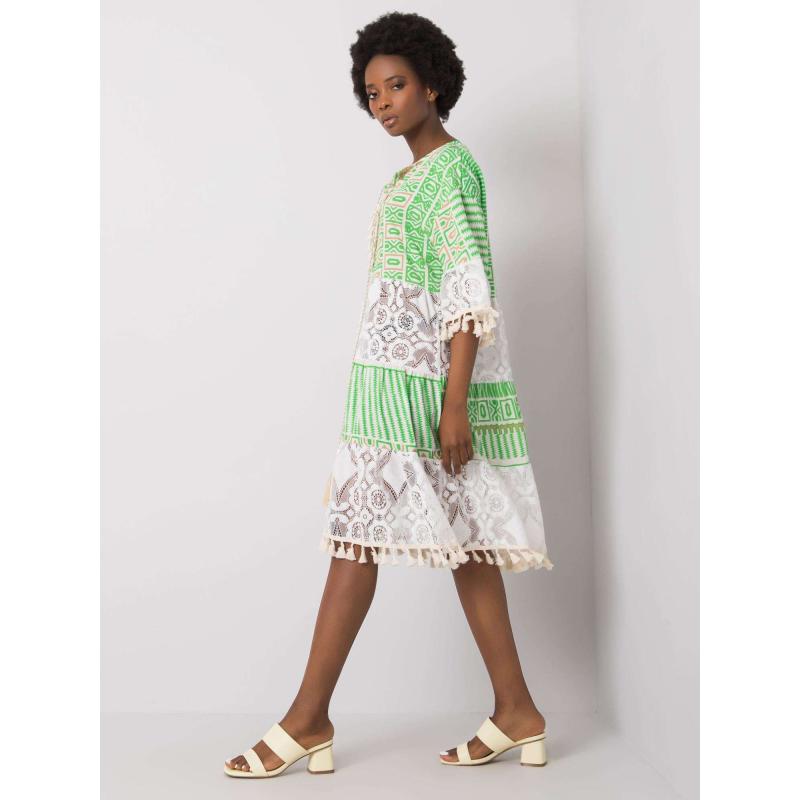 Dámské šaty boho NAYELI zelené 