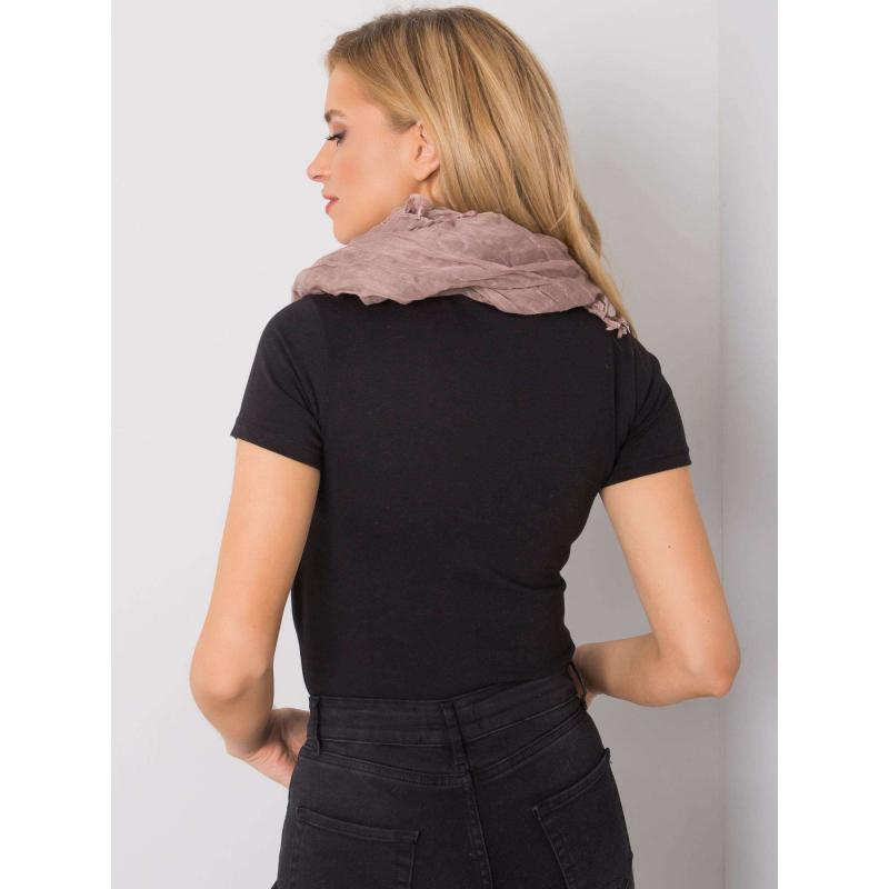 Dámský šátek se střapci AIDAN hnědý 