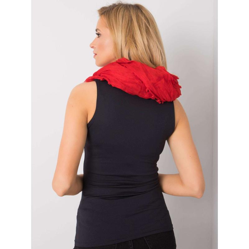 Női sál rojtokkal MARGARET piros