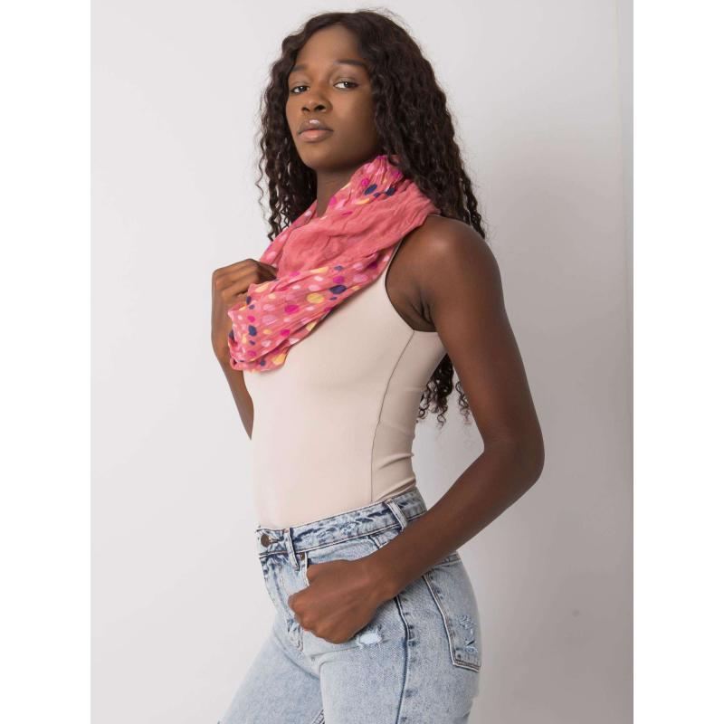 Női sál pöttyös KEVIN rózsaszín pöttyökkel