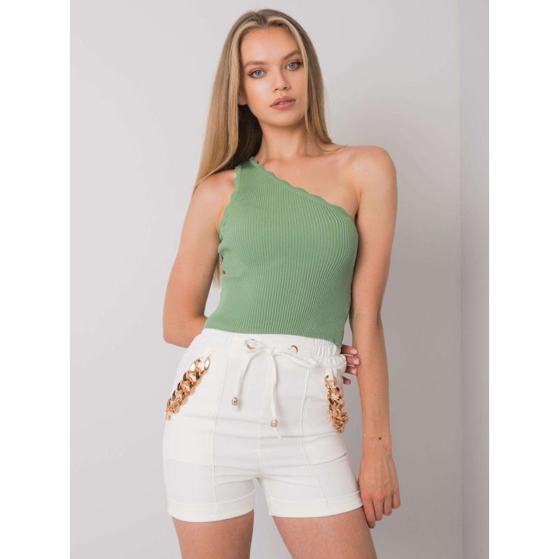 Dámské šortky s řetízky FLANNERY bílé 