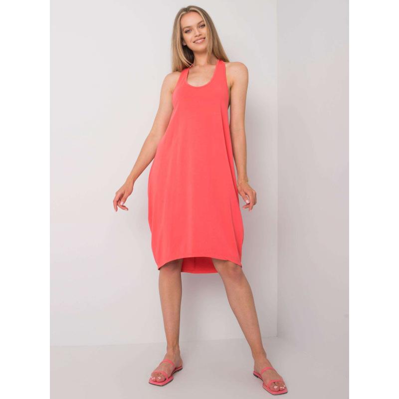 Női pamut ruha Unity OCH BELLA Coral OCH BELLA Coral