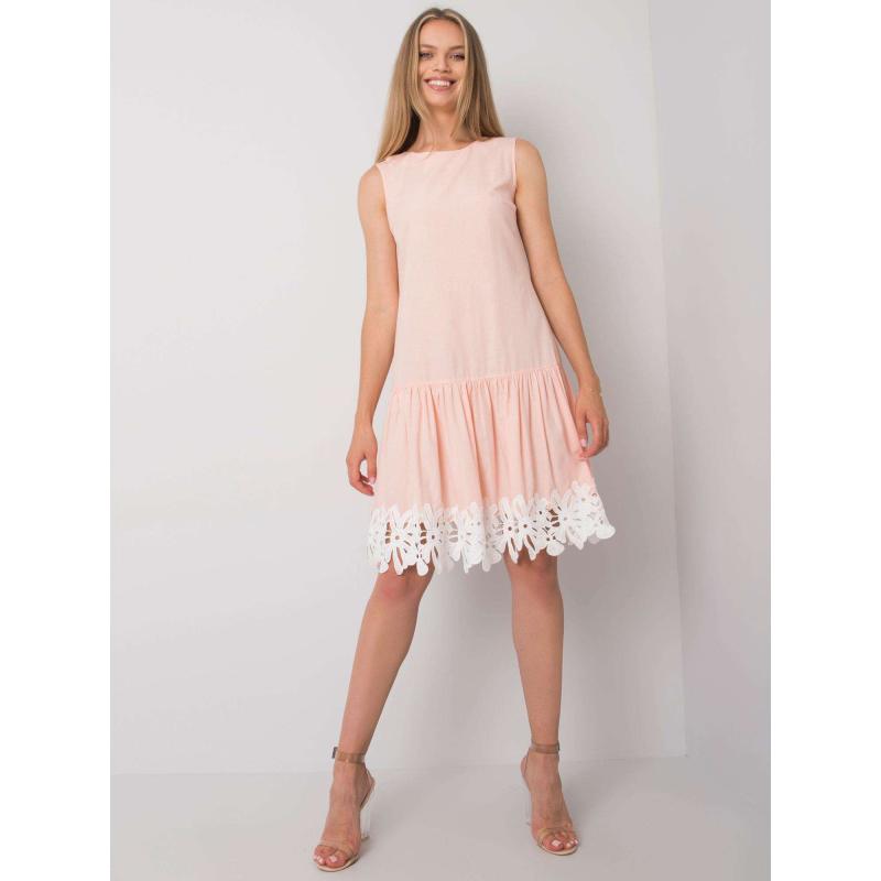 Női fodros ruha FREDERICA barack