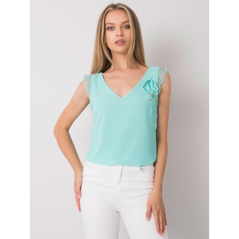 Női csipke felső SAPPHIRE menta