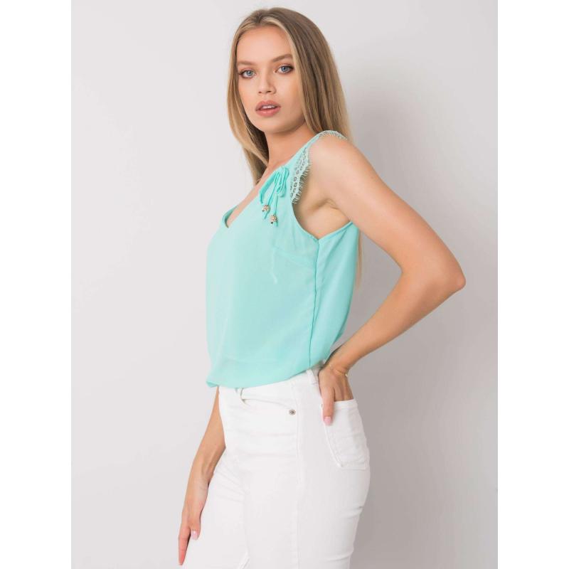 Női csipke felső SAPPHIRE menta